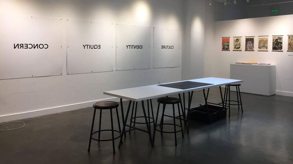 Social Justice met art at a fall campus design exhibit